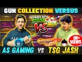 TSG Jash Vs As Gaming || Best & Legendary Gun Skins Collection- Who is Best - Free Fire Collection