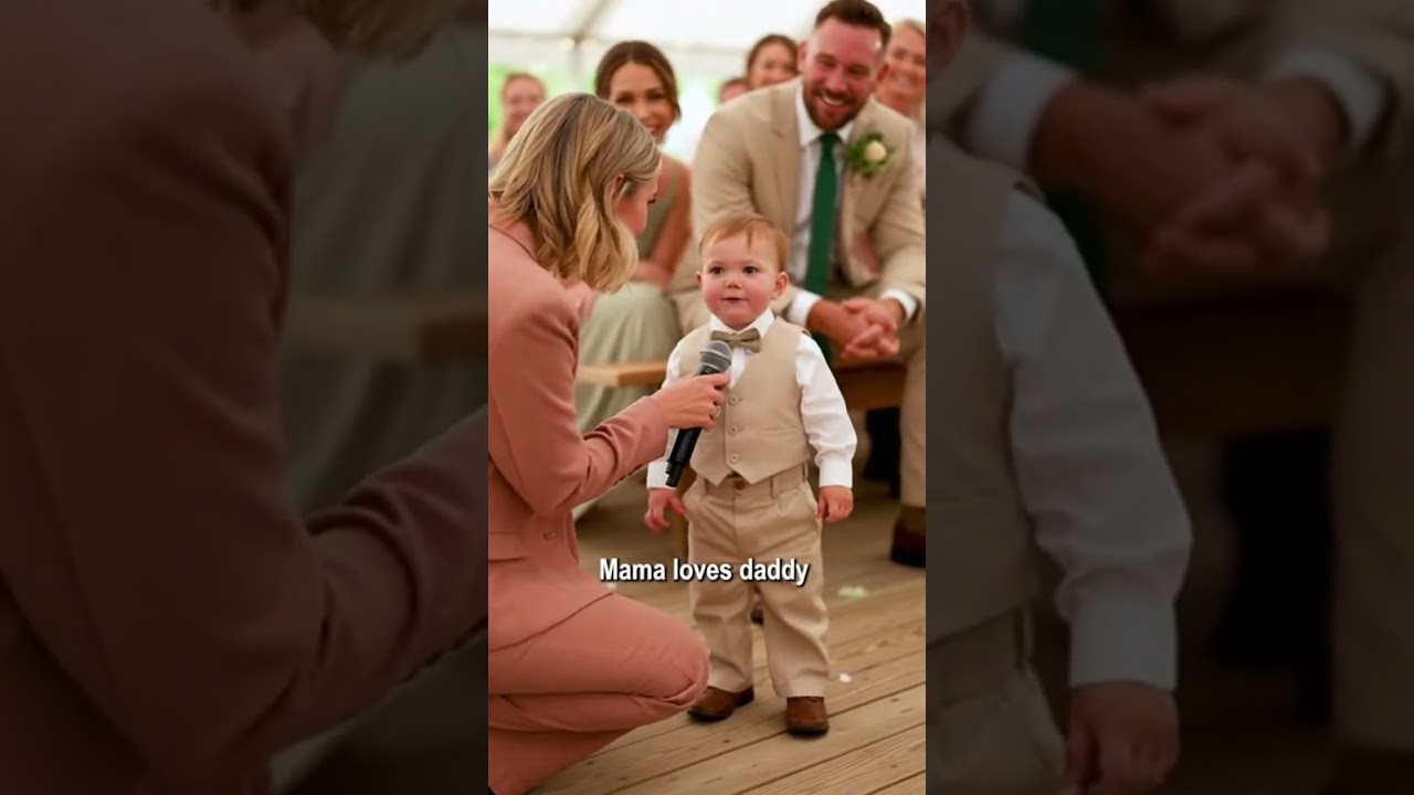 Этот двухлетний ребенок разоблачил папу на свадебной сцене 😴🤣 