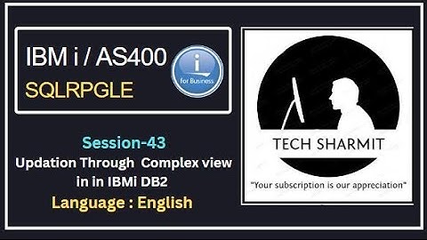 updation  through complex view  in  db2 | SQLRPGLE | ibmi training | sqlrpgle as400 | db2 | db2 view