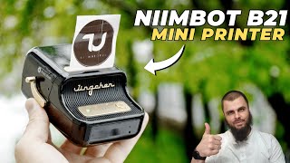 NIIMBOT B21 Unboxing I Review I Inkless Mini Thermal Printer & Label Maker - Retro Design! 2024