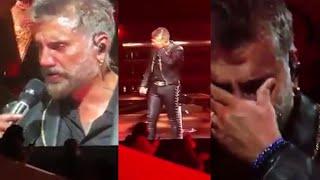 DESGARRADOR / Alejandro Fernández llora por su padre Vicente Fernández en pleno concierto