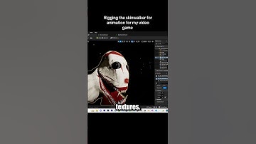 Rigging skinwalker in blender for unreal engine 5 😱 #horrorgamedev #unrealengine5 #indiegamedev