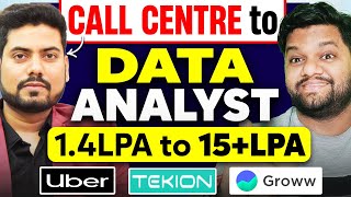 CALL CENTRE JOB to SELF TAUGHT DATA ANALYST  1.4 LPA to 15+ LPA SALARYStep By Step GUIDE for 2023