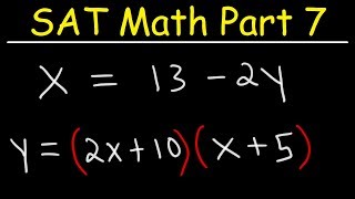 SAT Math Part 7 - Solving Systems of Equations Using Elimination & Substitution - Membership