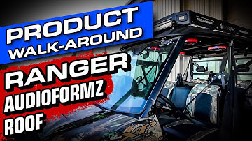 AUDIOFORMZ Level 5 Polaris Ranger Crew Audio Roof with Optional Roof Rack and 360 Lighting