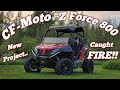 Will it run we bought a cf moto z force 800 that caught fire