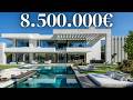 داخل قصر بقيمة 8 500 000 يورو يتميز بهندسة معمارية معاصرة جذابة وتصميم داخلي مذهل 