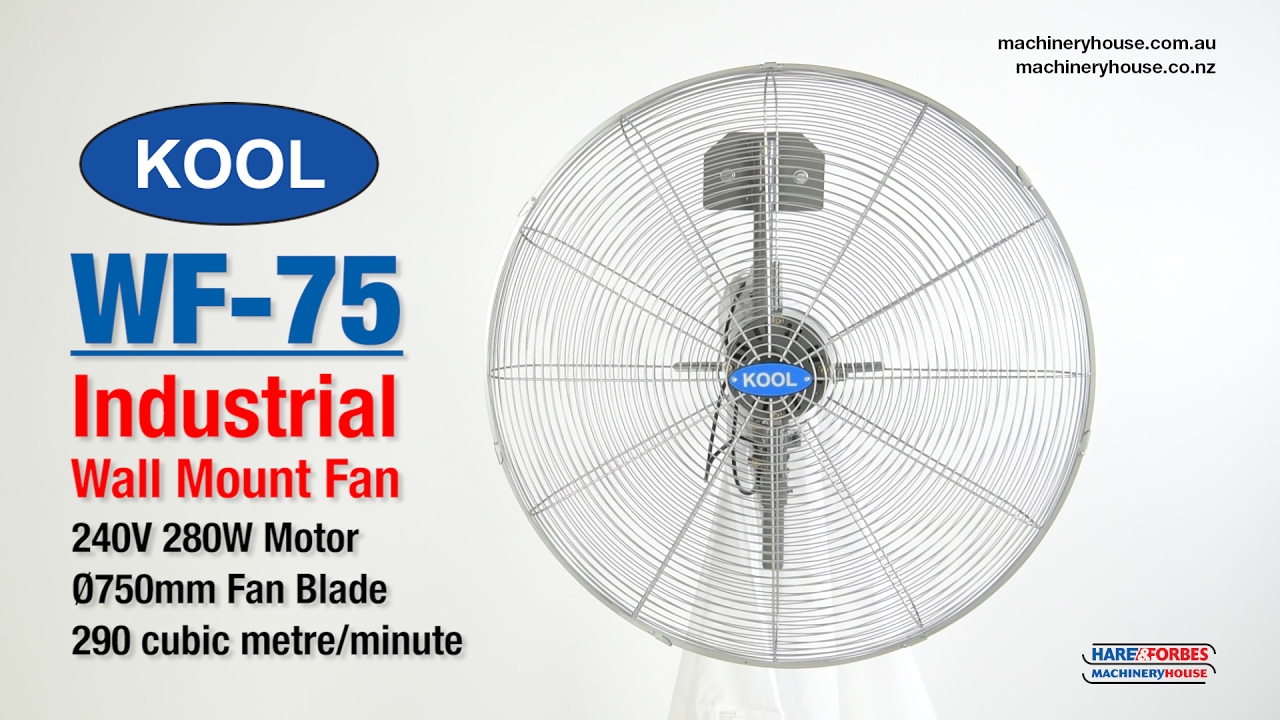 Wf 75 Industrial Wall Mount Fan F030 Youtube
