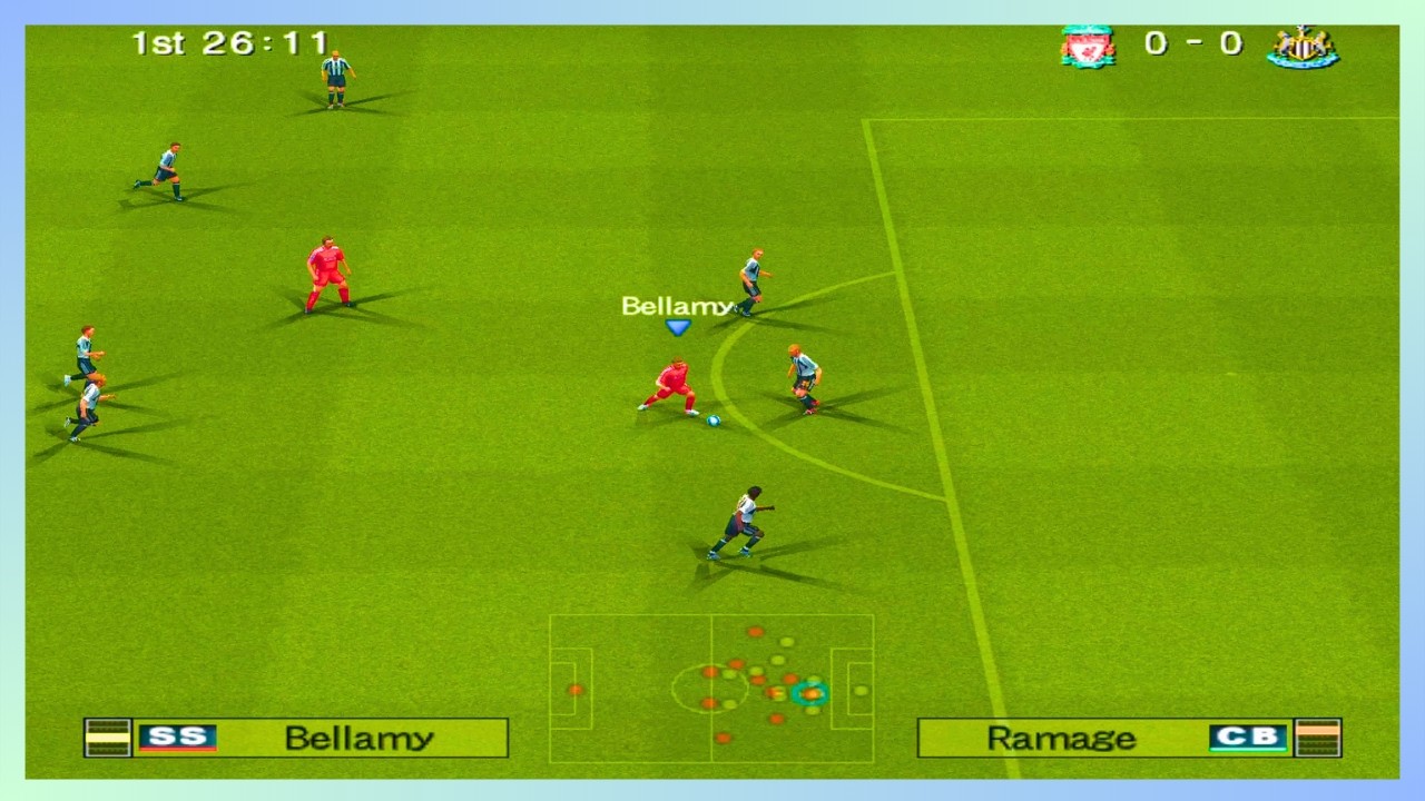 PES 6 - Liverpool vs Newcastle United - Only Goals