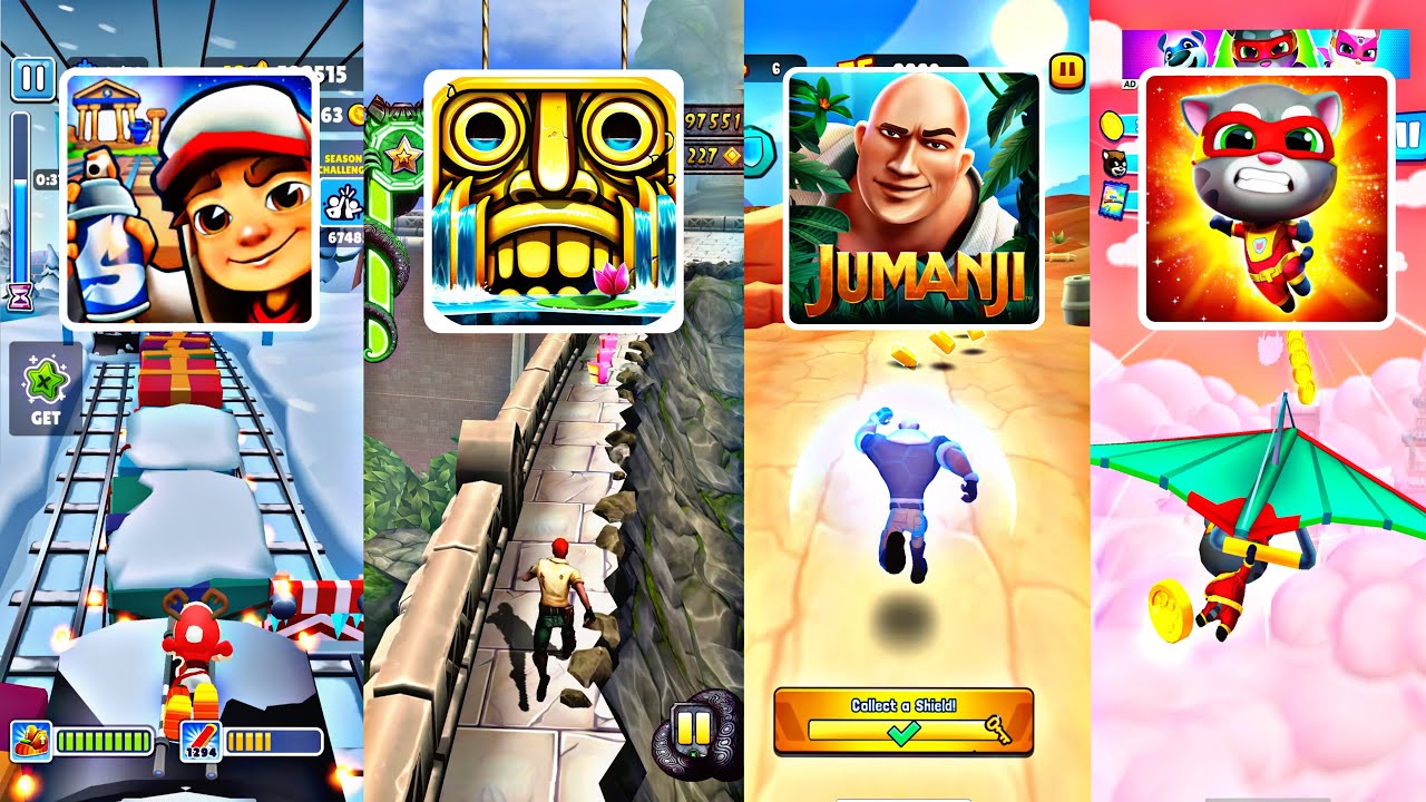 Subway Surfers 🆚 Temple Run 2 🆚 Jumanji 🆚 Talking Tom Hero Dash