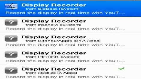 How to get display recorder with audio iPod touch 4G