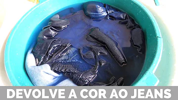 Como tirar desbotado de calça jeans?