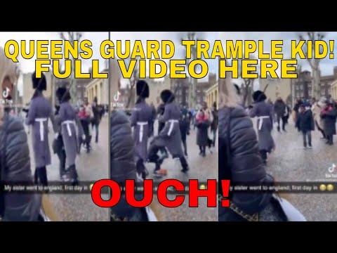 QUEENS GUARD TRAMPLE LITTLE KID! FULL VIDEO HERE | REACTION | Tower of London Queens Guard crush kid