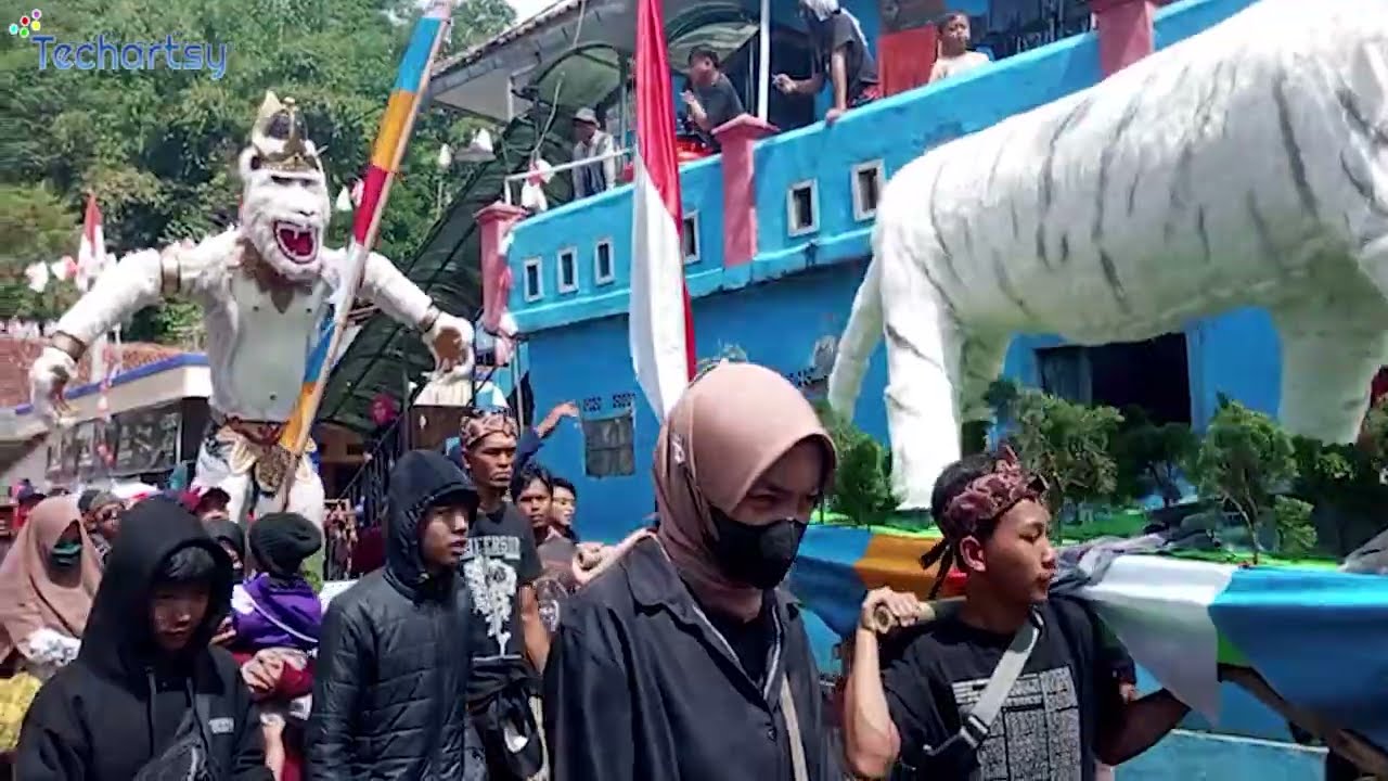 Pawai Tujuh Desa di- Kecamatan Sukaresmi Kabupaten Cianjur Dalam Rangka Memeriahkan HUT RI Ke 77