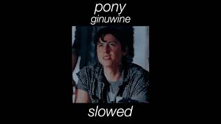 ginuwine - pony (slowed down) Resimi