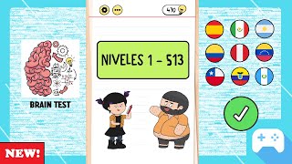 Brain Test | Niveles 1 - 513 | Todas las soluciones explicadas ✅