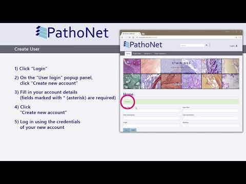 3DHISTECH - PathoNet Tutorial 01: How to Create User