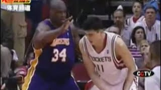 Yao Ming 18pts10rebs2asts1blks vs Lakers（04/23/2004）