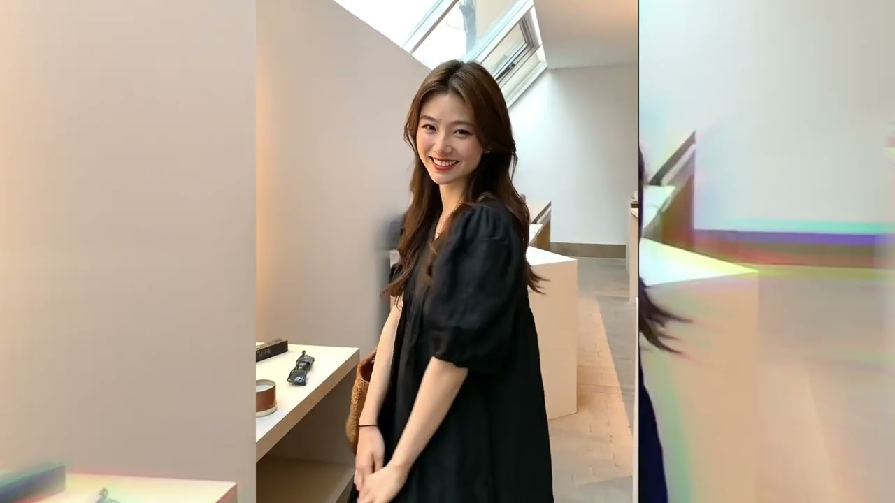 Her smile shines through a soft love song