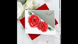 Unity Quick Tip: Watercolor Florals with Diagonal Front Fold Detail