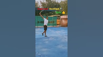 Single hand backhand.🎾#backhand 🎾 #shot 🔥 #viral 😱 #shorts #video #subscribe 🙏 #tennis🏅