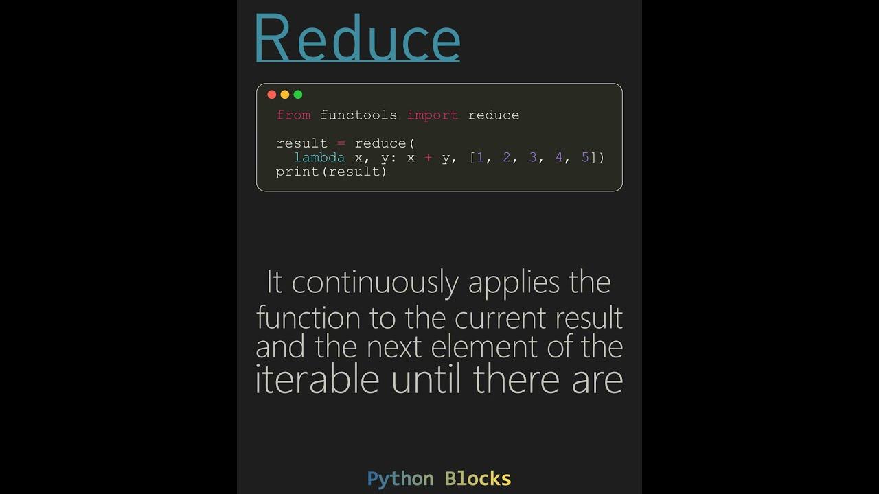 Python Reduce Simple - YouTube