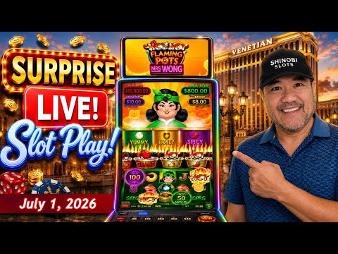 🛑 SURPRISE LIVE Slots! NEW HOT HOT FLAMING POTS Slot! #shortfeed #shorts #liveslotplay