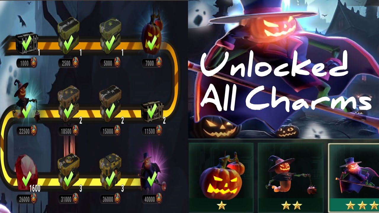 Dead Target Halloween Charm Event Collect All Charms