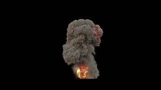 Houdini explosion rendered using cycles