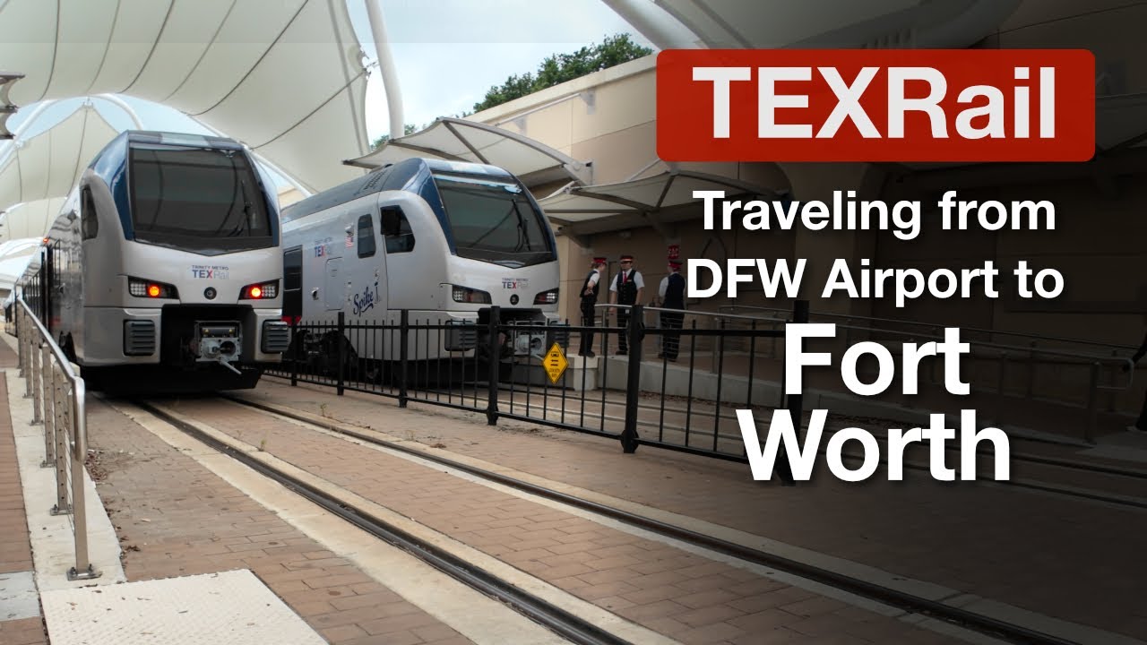 Trinity METRO TEXRail, DFW Airport to Downtown Fort Worth, Stadler FLIRT Train, POV Full Train Ride
