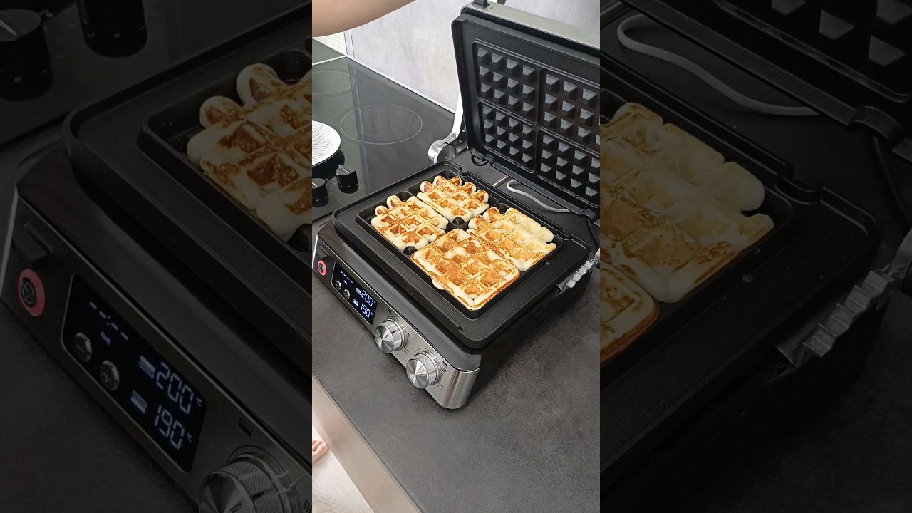 Прекрасные вафли на электрогриле Braun CG7004 от Delonghi group. 