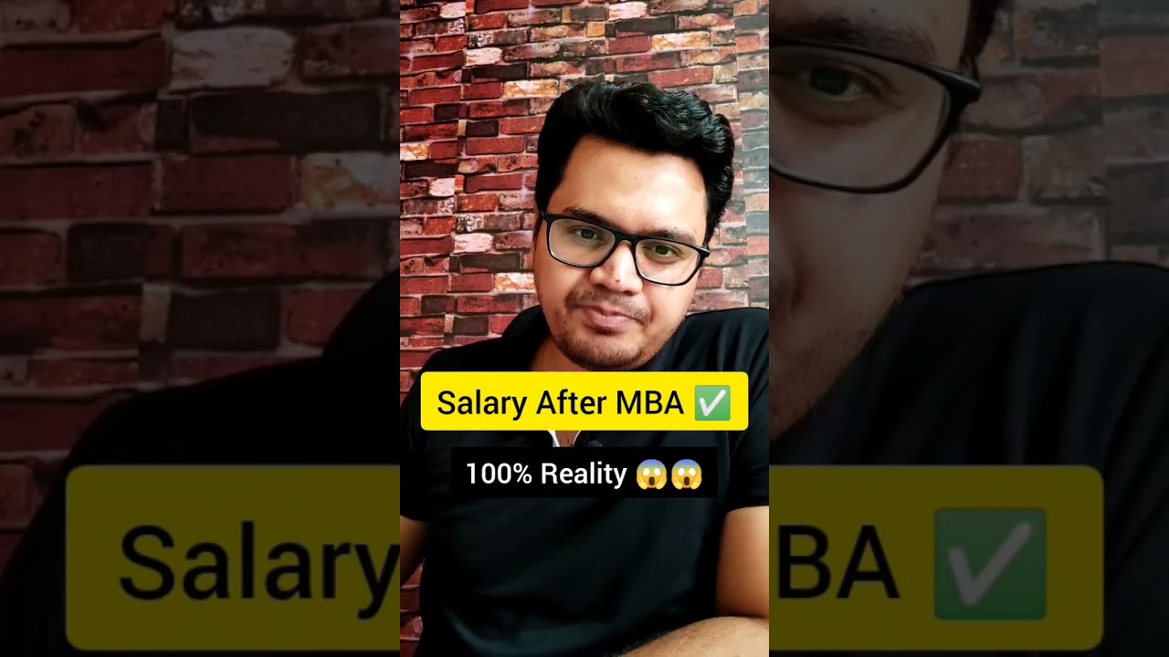 Salary After MBA 😨😱 | Shocking Reality 💯 | #shorts