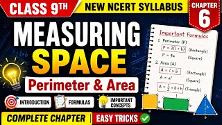 Mastering Area and Perimeter: All Essential Formulas for Class Ninth Chapter 6 in One Video!