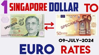 1 Euro To Singapore Dollar Exchange Rates Today 09 July 2024