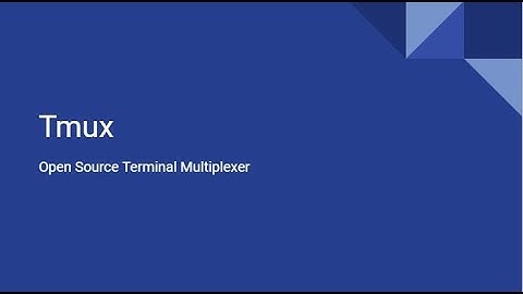 Tmux: Splitting terminal like pro