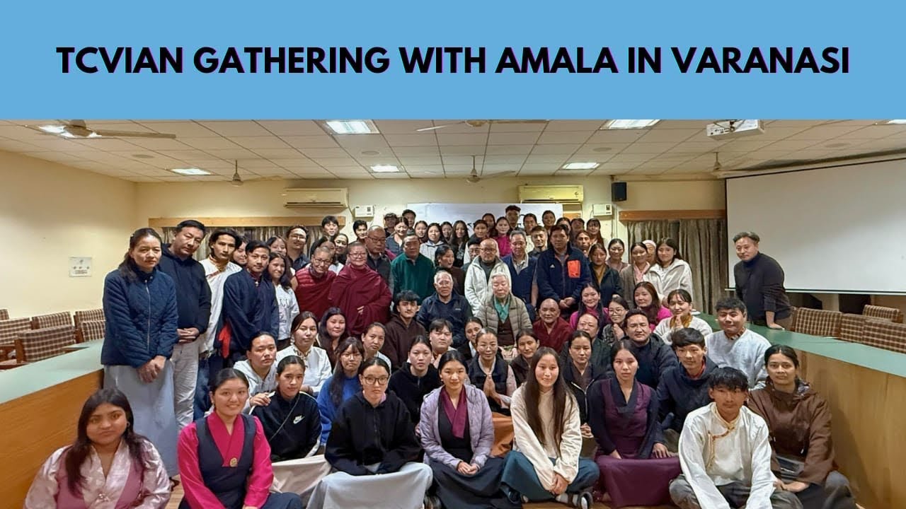 TCvian gathering with Ama jetsun Pema la💕
