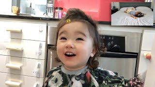 Baby Pekoe Reacts to Our Family Travel Vlog