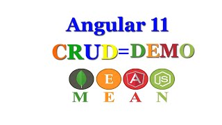 Angular 11 CRUD Application Using MEAN Stack,angular CRUD Example, Angular crud project #Testycodeiz
