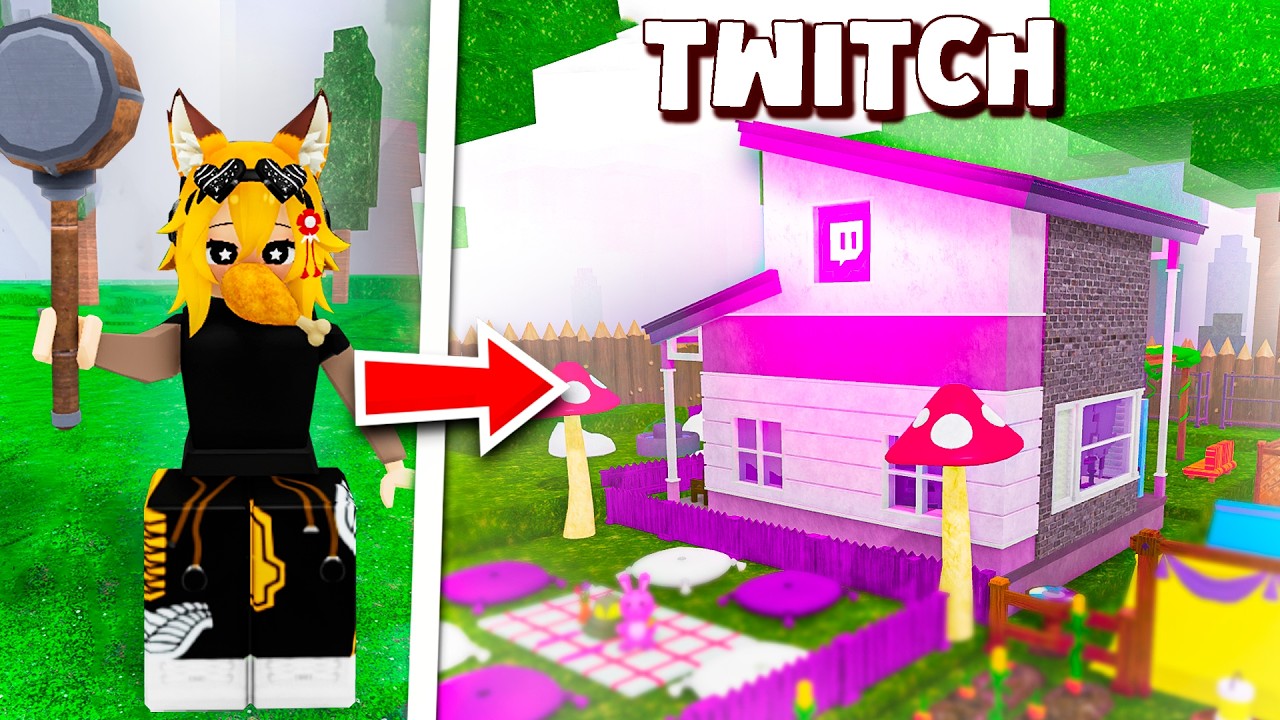 🦊 Construí uma BASE na CASA da TWITCH 💜 no 99 Noites! 🏠🔥