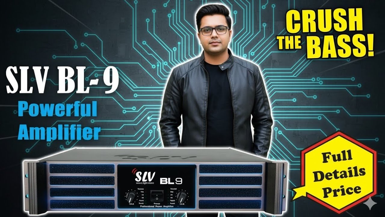 DJ AMPLIFIER SLV BL 9 Black Series Price & Detailed Review YouTube