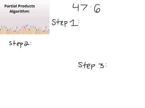 Partial Products Algorithm - YouTube