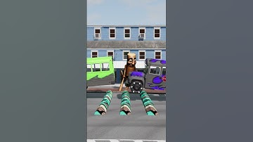 Thumbnail of #Wow Buses HATE Speed Bumps! (BeamNG) #shorts