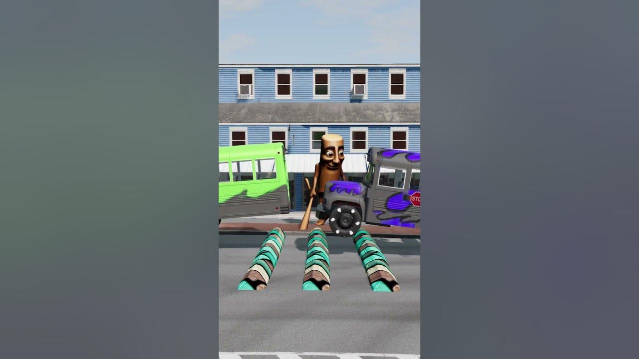 #Wow Buses HATE Speed Bumps! (BeamNG) #shorts