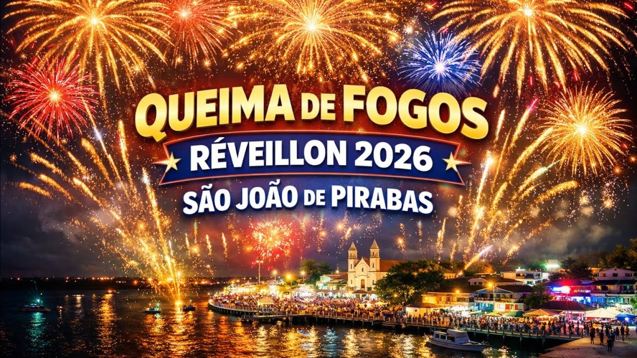 QUA, 31,Dez  2025  VIVO | Queima de Fogos do Réveillon 2026 em São João de Pirabas 🎆✨ | AbraãoTV+