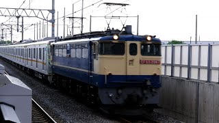 【4K】東京メトロ17000系甲種輸送 JR総持寺駅通過シーン（2021年4月30日）
