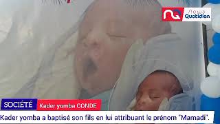 Le Pdg De K2R Prod Rend Un Vibrant Hommage Au Président En Attribuant Le Prénom De Son Fils Mamadi