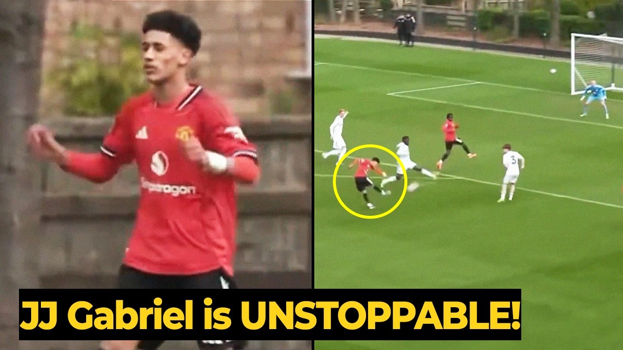 JJ Gabriel BREAKS NEW RECORD after scored crazy goal vs Leeds U18