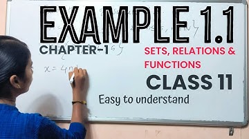 TN Class 11 Maths | Example 1.1 Sets Relations and Functions Chapter 1 | TN New Syllabus |
