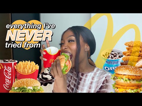 trying EVERYTHING i’ve NEVER tried from McDonald’s