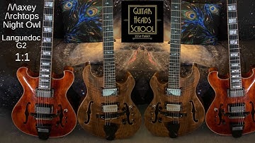 1:1 Maxey Archtops Night Owl by Phred Instruments & Languedoc G2 Demo Clean + Drive
